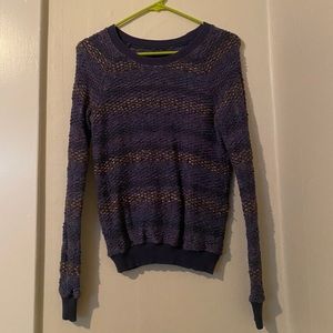 Purple/gold American Eagle sweater- small